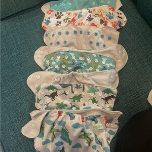 Playful Dinosaur and Animal Print Diaper Covers
